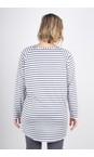 Chalk Charcoal / White Robyn Stripe Top  