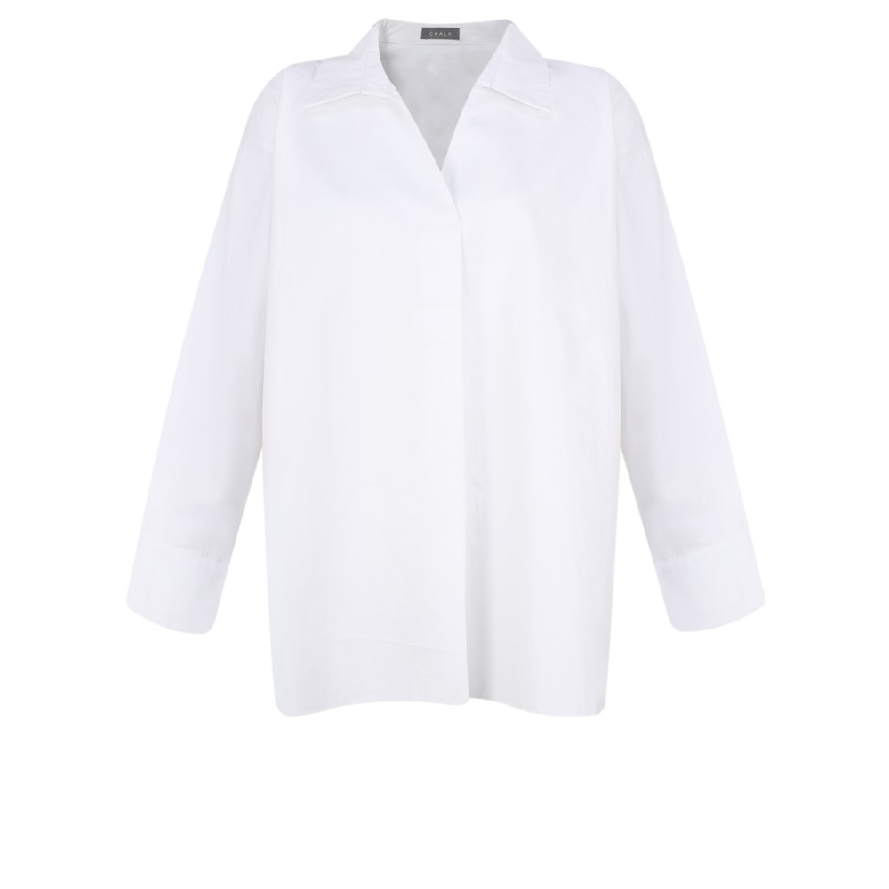 Chalk Sophie Organic Cotton Shirt White 