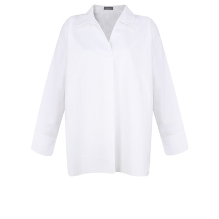 Chalk Sophie Organic Cotton Shirt - White