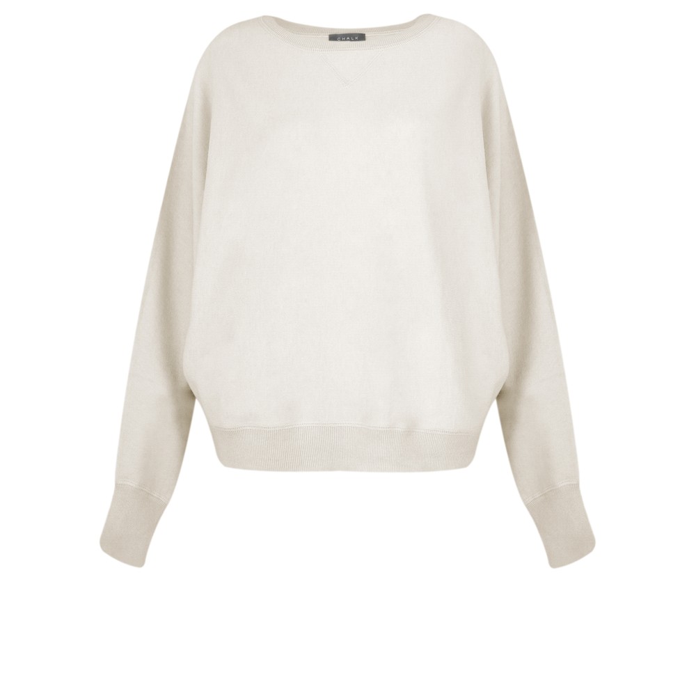 Chalk Betty Supersoft Knit Jumper Light Stone