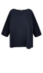 Chalk Navy Lydia Oversized Jumper  