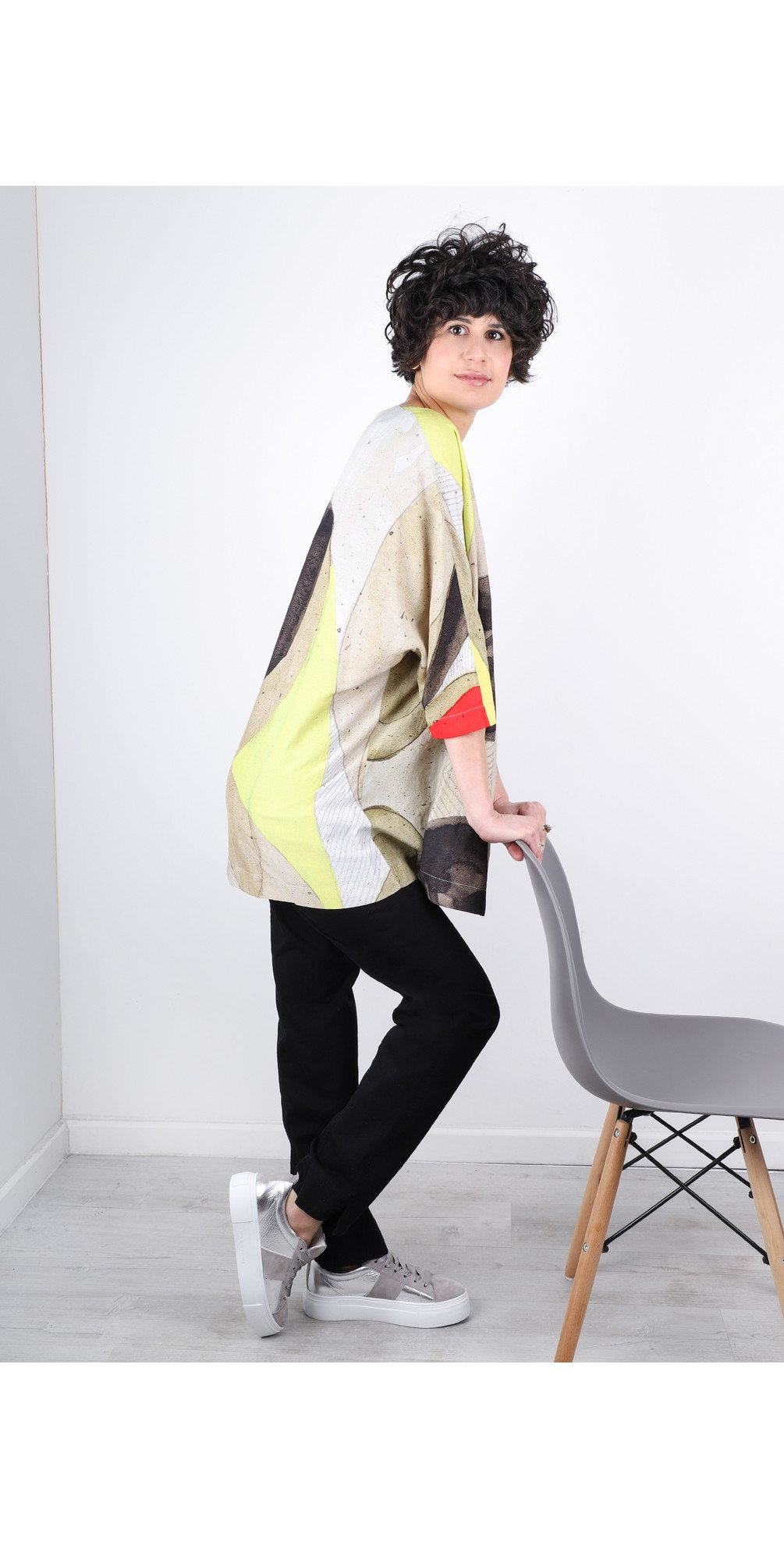 Crea Concept Abstract Print Tunic in Multi