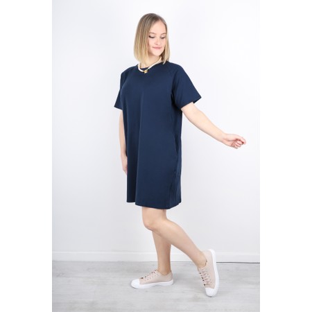 Chalk Linda Plain Dress - Blue