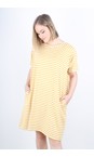 Chalk Mustard / White Linda Stripe Dress  