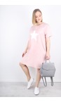 Chalk Pink / White  Linda Star Dress  