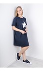 Chalk Navy / White Linda Star Dress  