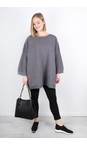 Chalk Grey Lydia Oversized Jumper  