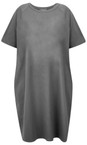 Chalk Charcoal Linda Plain Dress  