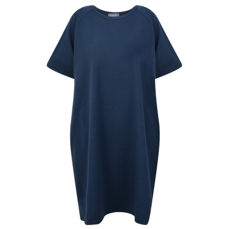 Chalk Linda Plain Dress - Blue