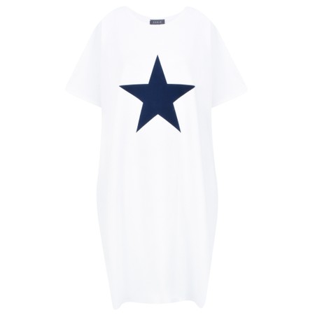 Chalk Linda Star Dress - White