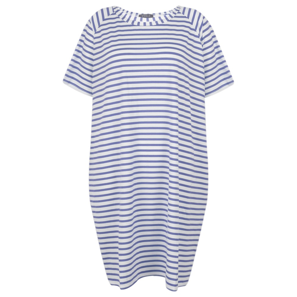 Chalk Linda Stripe Dress Blue / White