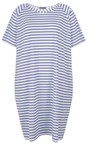 Chalk Blue / White Linda Stripe Dress  