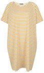 Chalk Mustard / White Linda Stripe Dress  