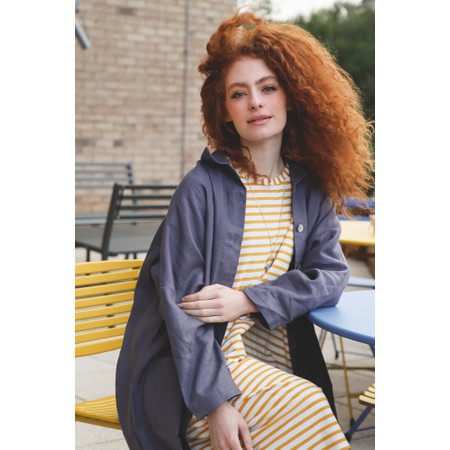 Chalk Linda Stripe Dress - Yellow