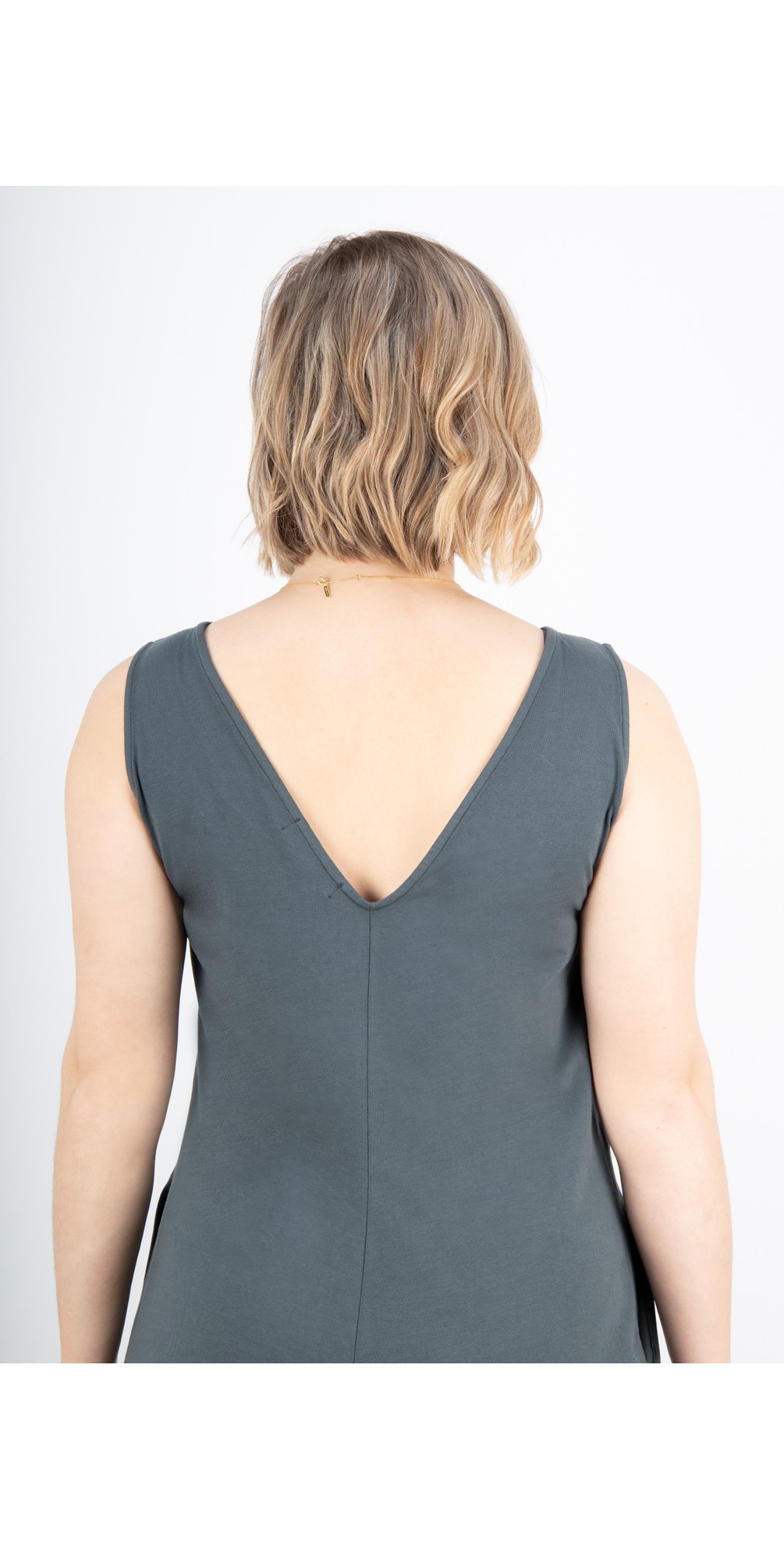 Mama B Jersey Sleeveless Jumpsuit in Lava