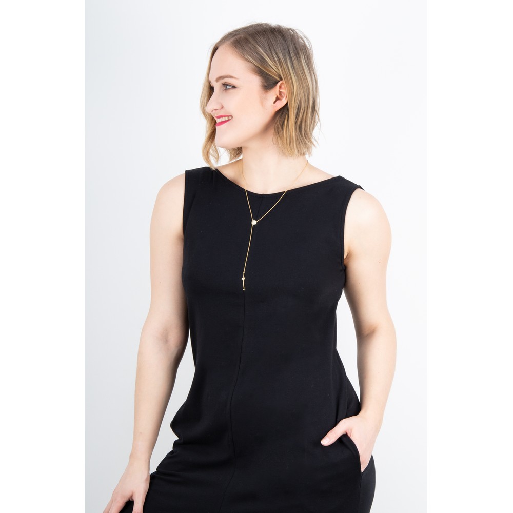 Mama B Jersey Sleeveless Jumpsuit in Nero