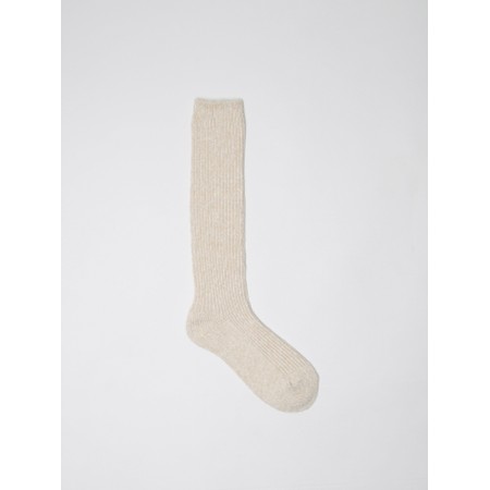 Chalk Cosy Supersoft Knit Socks - Beige