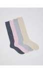 Chalk Biscuit Cosy Supersoft Knit Socks  