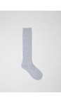 Chalk Silver Cosy Supersoft Knit Socks  