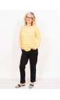 Chalk Mustard Tasha Stripe Top  