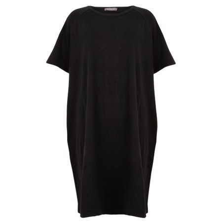 Chalk Linda Plain Dress - Black