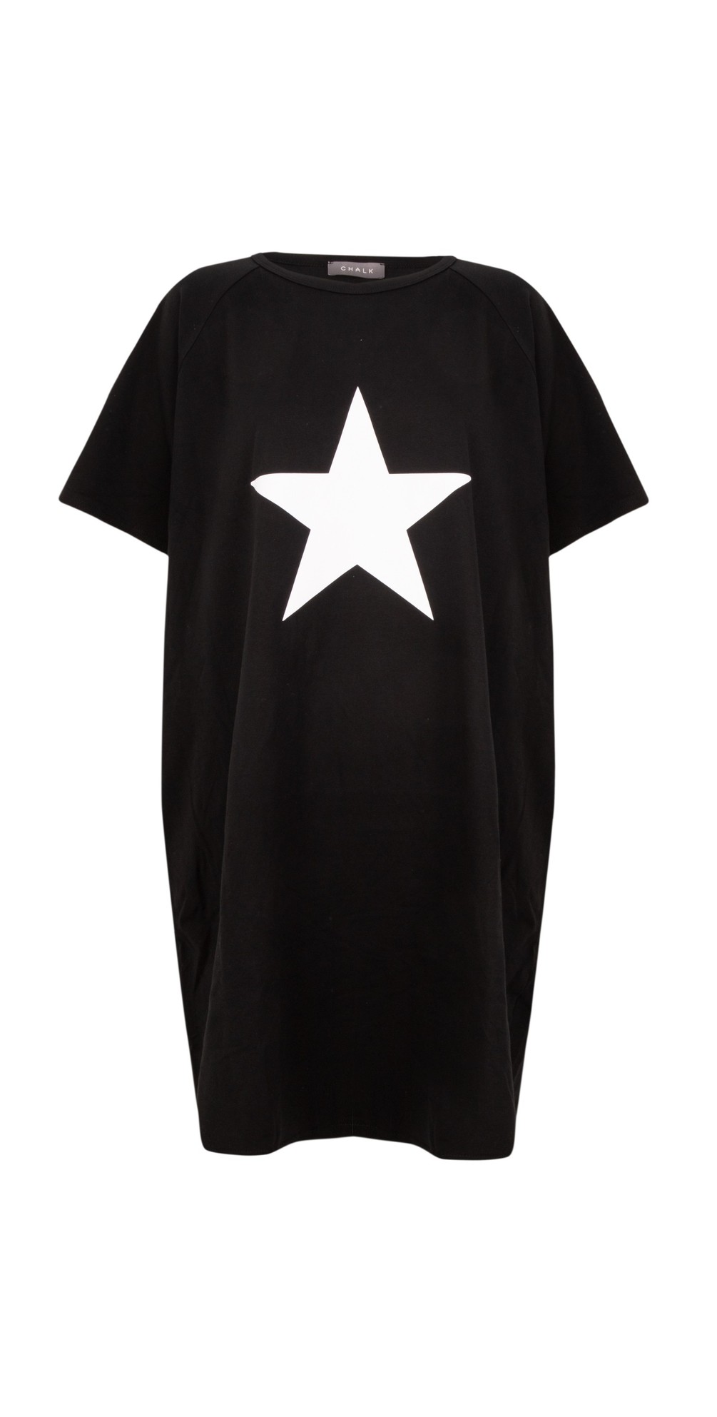 Chalk Linda Star Dress in Black White