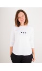 Chalk White / Navy Tasha Triple Star Top Gemini Exclusive   