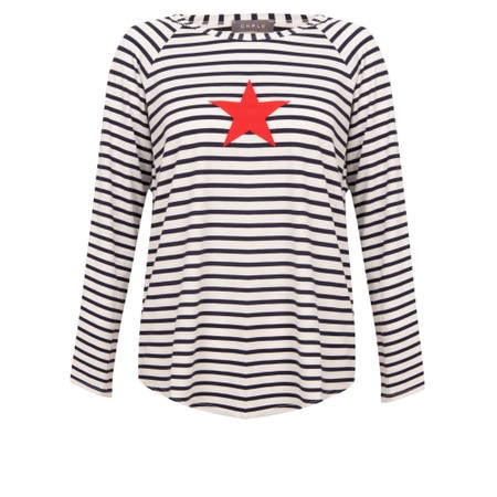 Chalk Tasha Stripe Small Star Top - Blue