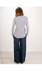 Chalk Navy / White / Red Tasha Stripe Small Star Top  