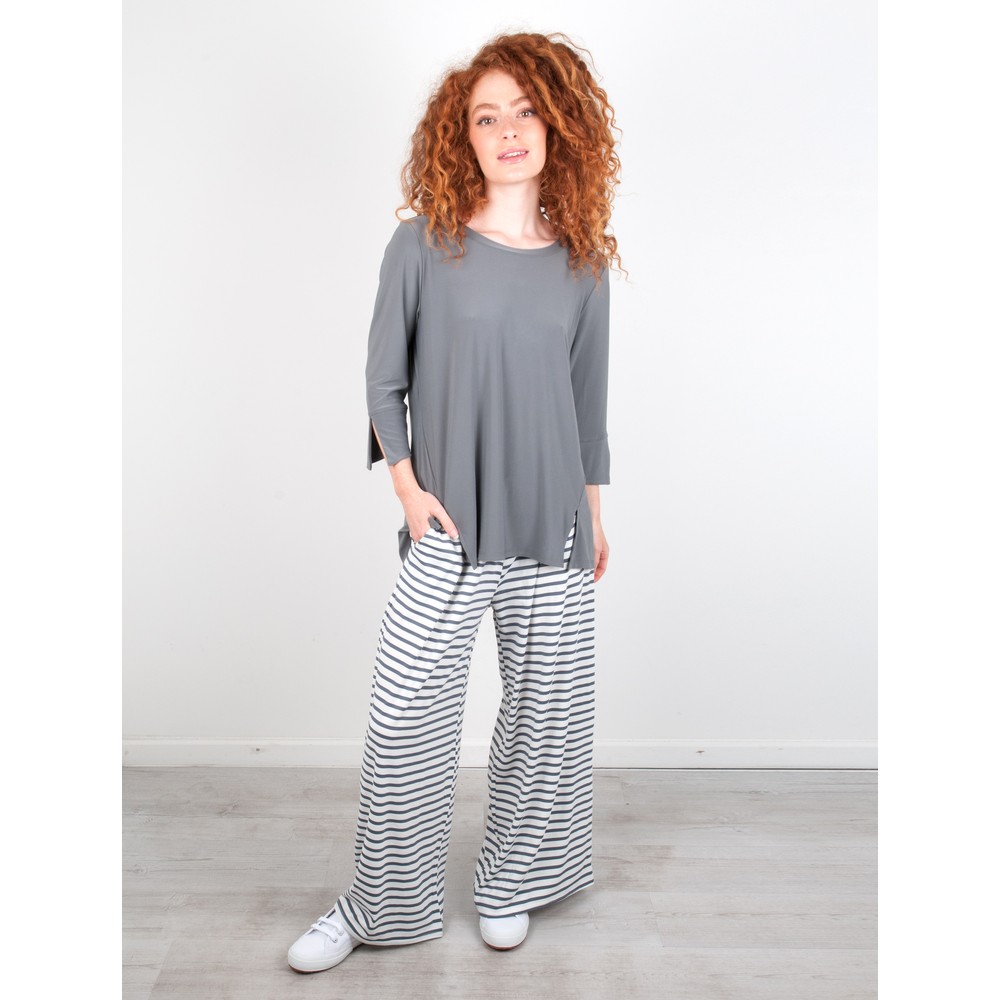 Chalk Luna Pant in Charcoal / White