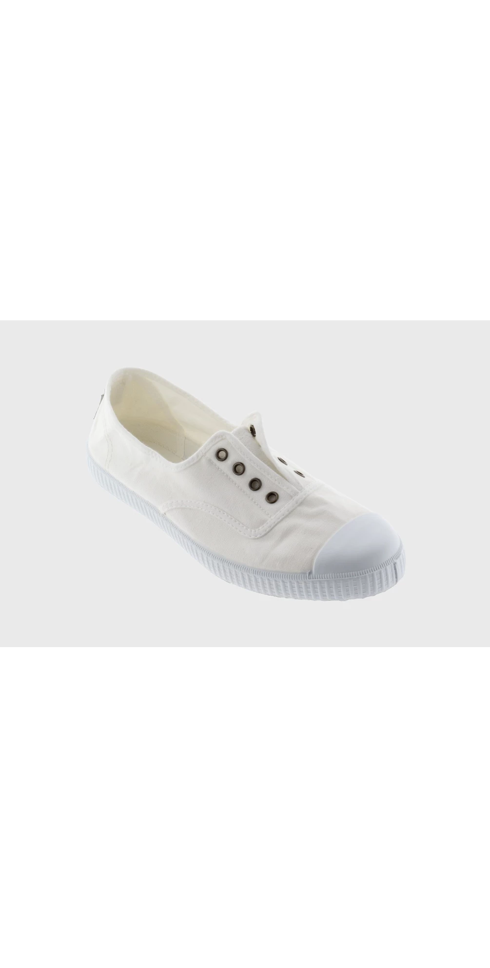Dora White Organic Cotton Washable No Lace Pump main image