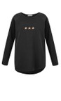 Chalk Black / Leopard Tasha Leopard Triple Star Top  