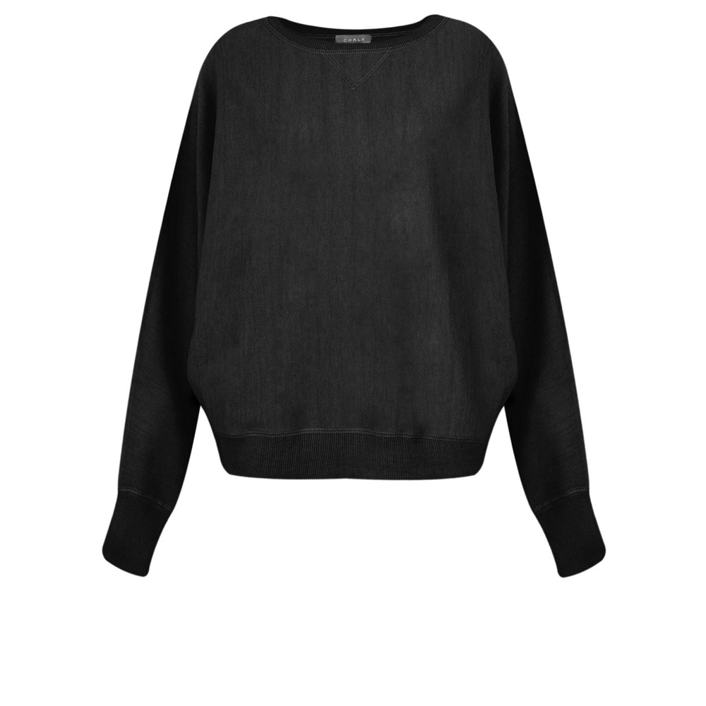 Chalk Betty Supersoft Knit Jumper in Black