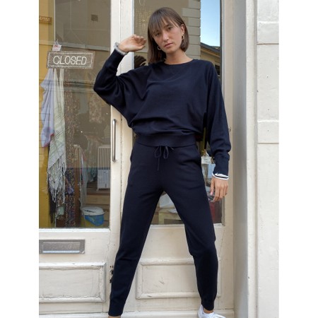 Chalk Betty Supersoft Knit Jumper - Blue