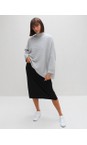 Chalk Silver Vicki Cotton Rib Silver Jumper  