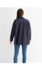 Chalk Navy Sophie Organic Cotton Shirt  