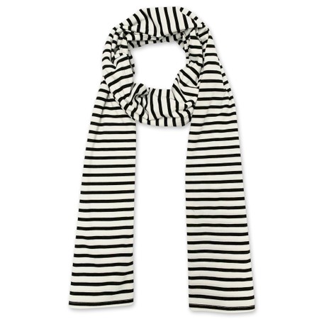 Chalk Sally Stripe Scarf - Black
