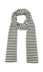 Chalk Black / White Sally Stripe Scarf  