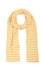 Chalk Mustard / White Sally Stripe Scarf  