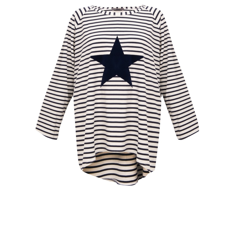 Chalk Robyn Stripe Star Top Navy / White / Navy