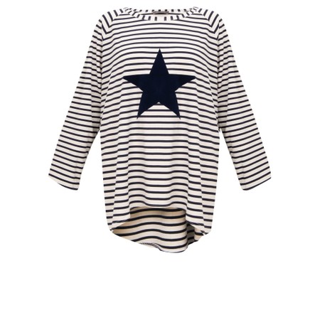 Chalk Robyn Stripe Star Top - Blue