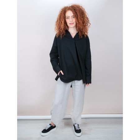 Chalk Sophie Organic Cotton Shirt - Black