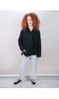 Chalk Black  Sophie Organic Cotton Shirt  