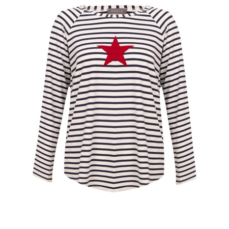 Chalk Tasha Stripe Small Star Top - Multicoloured