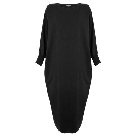 Chalk Rose Plain Lounge Dress - Black