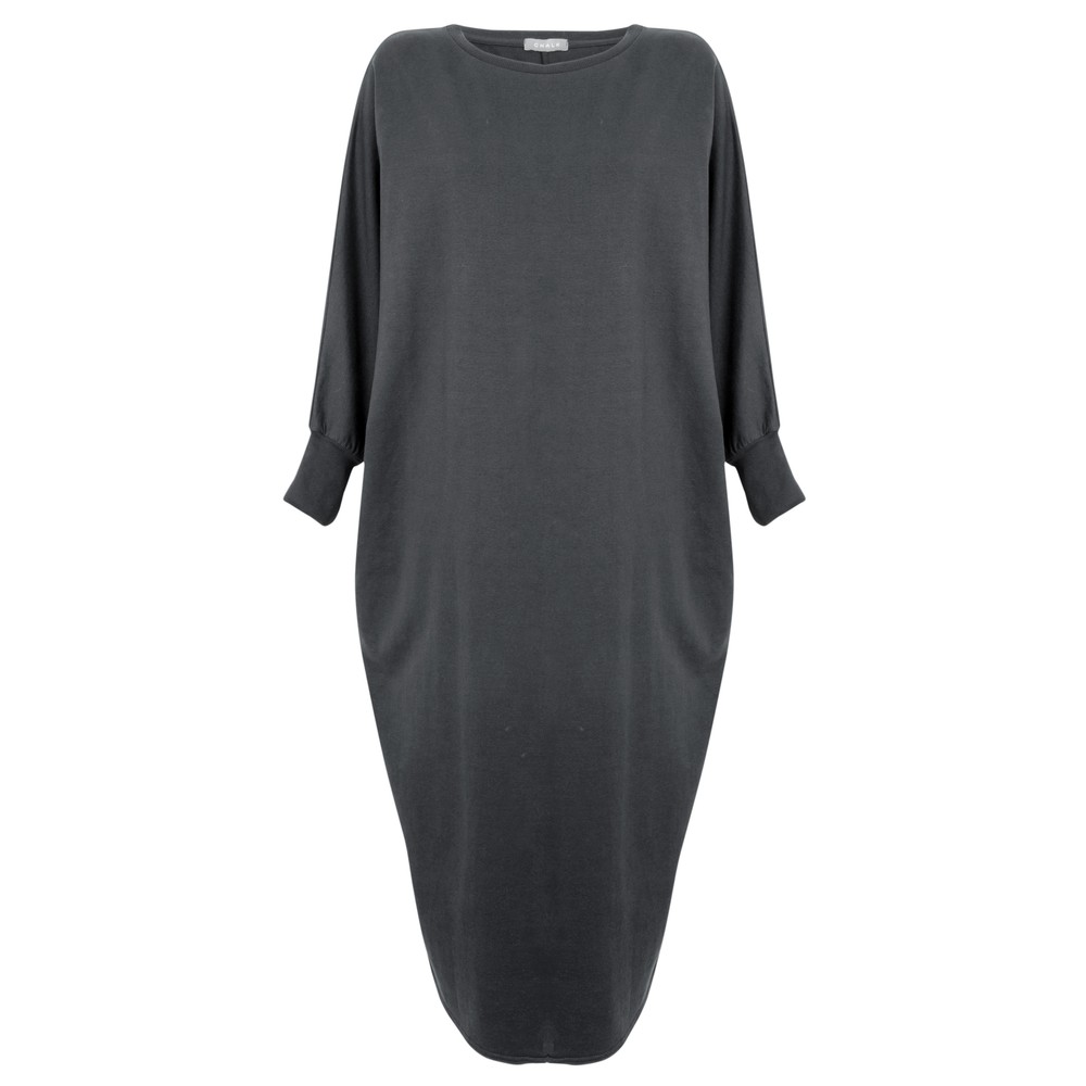 Chalk Rose Plain Lounge Dress Charcoal