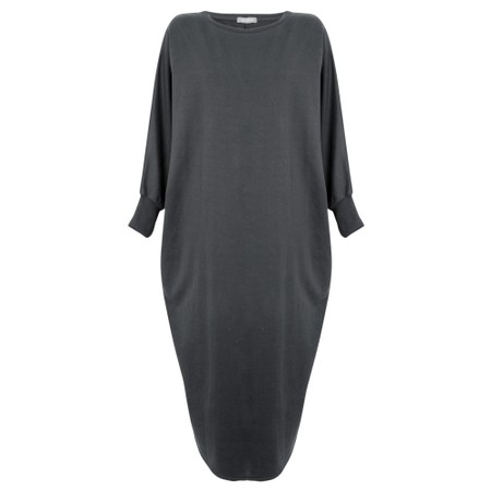 Chalk Rose Plain Lounge Dress - Black