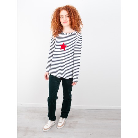 Chalk Tasha Stripe Small Star Top - Multicoloured