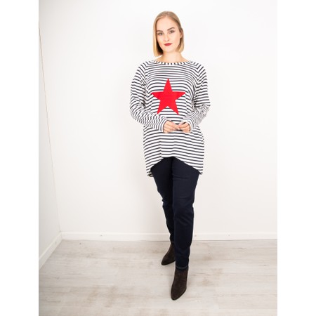 Chalk Robyn Stripe Star Top - Multicoloured