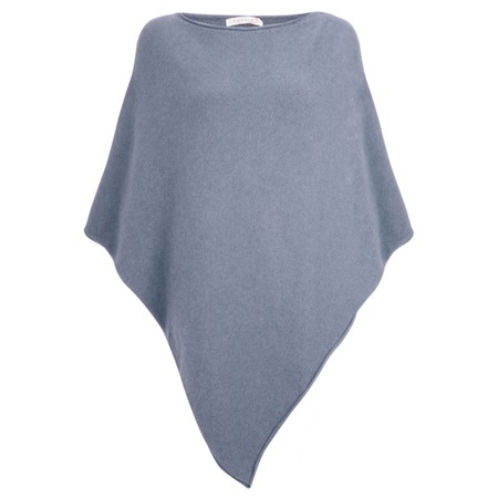 Amazing Woman Poncho in Supersoft Knit  - Blue